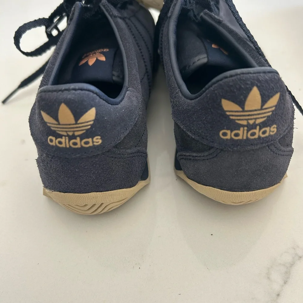 Adidas Navy and Gold Sneakers collaboration with KHAITE - Picture 2 of 16